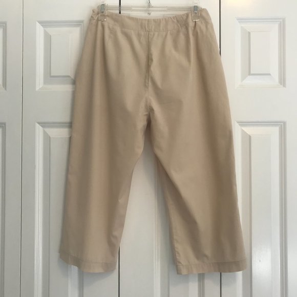 Vintage 80s Club Newport Capris Pants Size 8 USA Soft Light Tan Cropped EUC - Picture 5 of 10